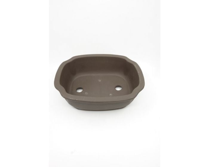 Bonsai pot ongeglazuurd mokko 25cm