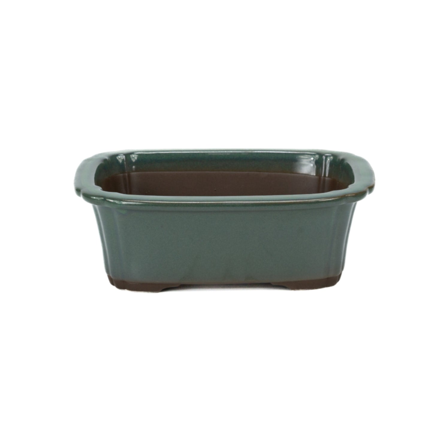 Bonsai pot donker groen mokko 25cm